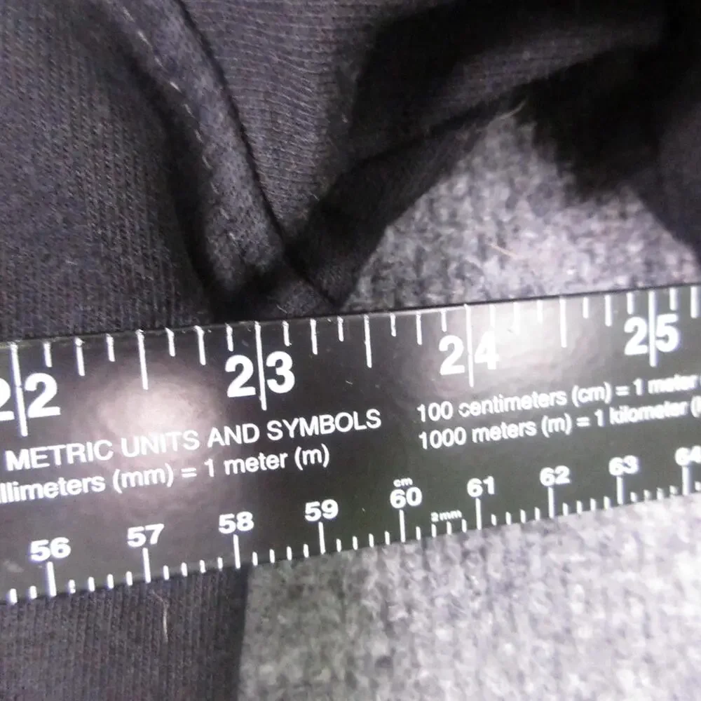 The North Face Hoodie Mens XL Black Mountain Graphic Logo Fleece Pullover